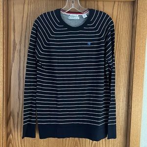 Scotch & Soda navy light sweater with white stripes EUC size 16